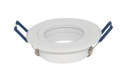 [R212-WN717 DOWNLIGHT FIXTURE WHITE 65MM-70MM CUT OUT] ALUMINIUM DOWNLIGHT FIXTURE FIXED WHITE