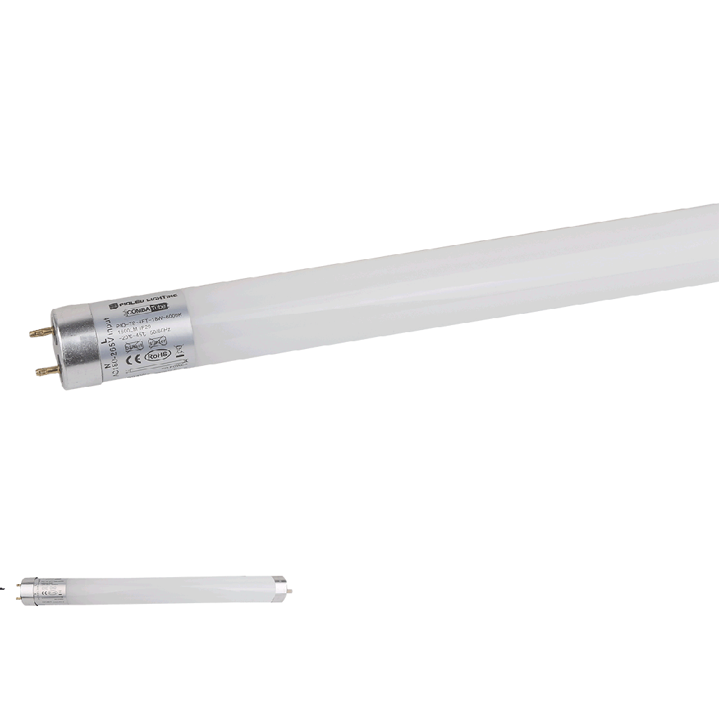 10W 2ft 900LM Combat LED Glass Tube - 6000K