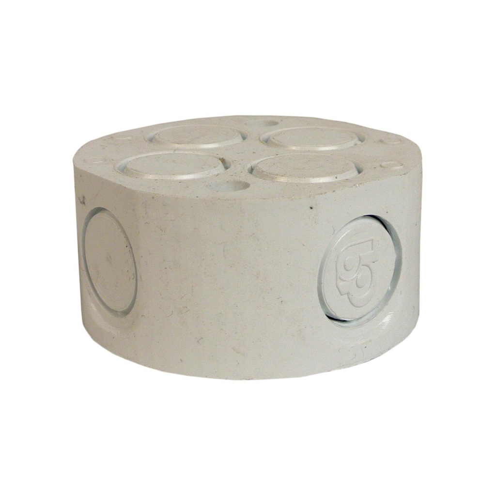 PVC ROUND BOX 8 WAY KNOCK OUT