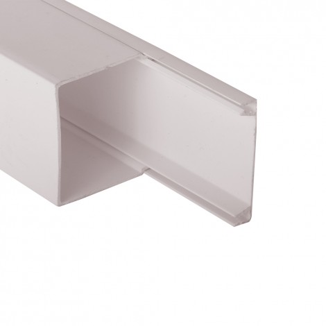 16MM X 16MM X 2000MM CONMPACT MINI PVC TRUNKING WHITE