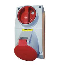 AMPCO 32AMP 3PIN 220V INDUSTRIAL PLUG AND SOCKET