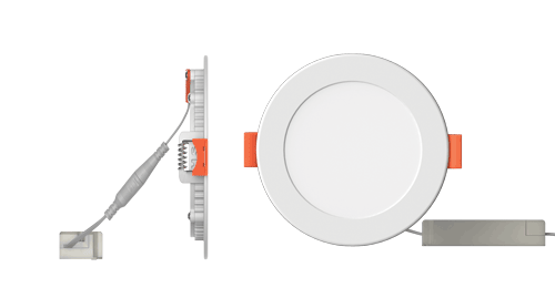 6W PMMA Recessed Round Panel 4000K