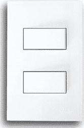 ONESTO MATRIX RANGE 2 LEVER 1 WAY SMALL SWITCH WHITE 4X2