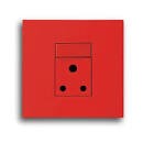 ONESTO MATRIX RANGE 4X4 16A SINGLE SWITCHED SOCKET OUTLET VERTICAL DEDICATED-RED