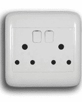 ONESTO ORACLE RANGE DOUBLE SWITCHED SOCKET 4X4 WHITE