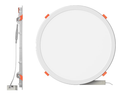 24W PMMA Recessed Round Panel 4000K