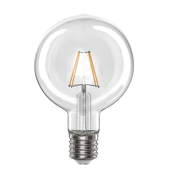 G95 6W LED Filament Clear Bulb DIM E27 - 3000K