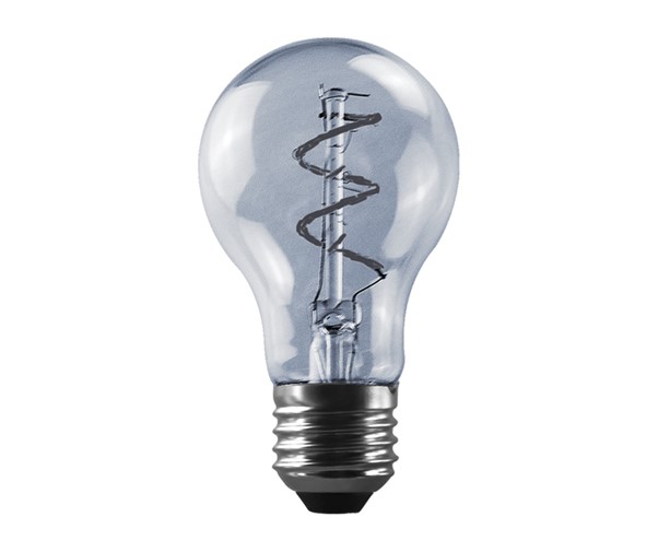 4W LED E27 FILAMENT BULB GREY SPIRAL