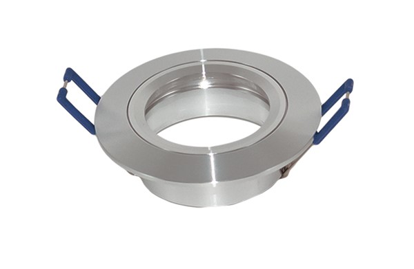 Aluminium Downlight Fixture Fixed Silver