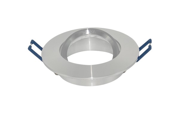 Aluminium Downlight Fixture Tilt Silver