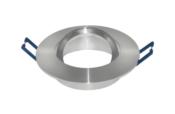 Aluminium Downlight Fixture Tilt Silver