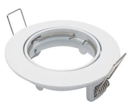 WHITE ROUND ADJUSTABLE DOWNLIGHT ONLY - 802