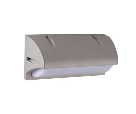 GREY IP54 1 x E27 CFL ALUMINIUM FITTING