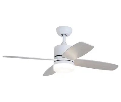 RESPIRO 4 BLADE CEILING FAN WHT INCL 18WLED LIGHT&amp;REM