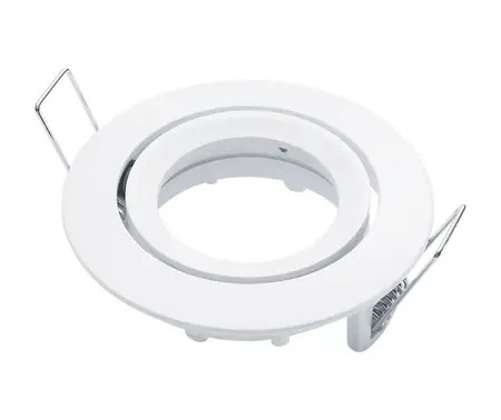 WHITE ROUND ADJUSTABLE D/LIGHT ONLY RETRACTABLE FROM FRONT