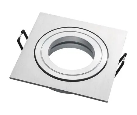 SATIN NICKEL SQUARE ADJUSTABLE DOWNLIGHT ONLY - 824