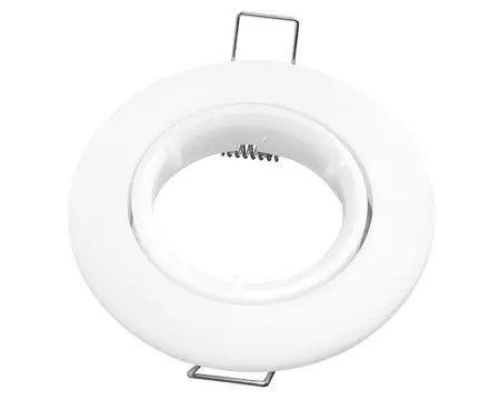 WHITE ROUND ADJUSTABLE D/LIGHT ONLY RETRACTABLE FROM FRONT