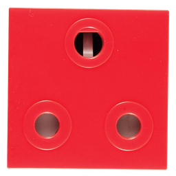 [CRABTREE DIAMOND 16A SO DEDICATED RED] CRABTREE DIAMOND 16A DEDICATED SOCKET OUTLET MODULE RED