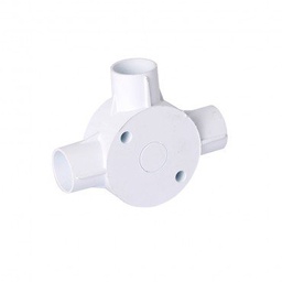 [25MM 3 WAY SIDE ENTRY PVC ROUND BOX] 25MM PVC CONDUIT BOX 3 WAY SIDE ENTRY