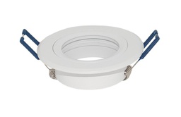 [R212-WN717 DOWNLIGHT FIXTURE WHITE 65MM-70MM CUT OUT] ALUMINIUM DOWNLIGHT FIXTURE FIXED WHITE