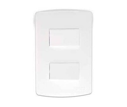 [TRINITY RANGE 16 AMP 2 LEVER LIGHT SWITCH 4X2 WHITE] ONESTO TRINITY RANGE 16A 2 LEVER 1 WAY SWITCH 4X2 WHITE