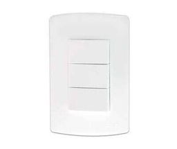 [TRINITY RANGE 16AMP 3 LEVER LIGHT SWITCH 4X2 WHITE] ONESTO TRINITY RANGE 16A 3 LEVER 1 WAY SWITCH 4X2 WHITE