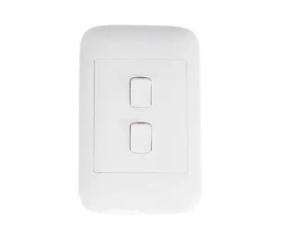 [ORACLE RANGE 2 LEVER 1 WAY LIGHT SWITCH 4X2 WHITE] ONESTO ORACLE RANGE 2 LEVER 1 WAY SWITCH 4X2 WHITE