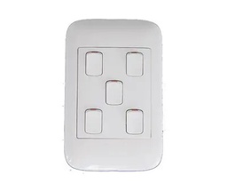 [ORACLE RANGE 5 LEVER 1 WAY LIGHT SWITCH 4X2 WHITE] ONESTO ORACLE RANGE 5 LEVER 1 WAY SWITCH 4X2 WHITE