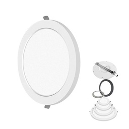 [i029-18W-2in1 IRIS Round Panel COOL WHITE] 18W-2in1 IRIS Round Panel 6000K