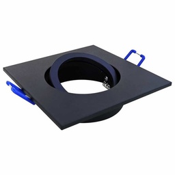 [R221-QB5525 Square Tilt Fixture Black] Aluminium Square Downlight Tilt Fixture Black