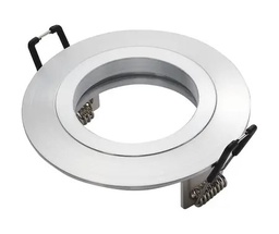 SATIN NICKEL ROUND NON-ADJUSTABLE DOWNLIGHT ONLY - 821