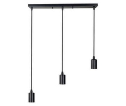 HANGING PENDANT LIGHT BLACK RECTANGULAR E27