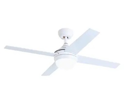 SPIRADO 4 BLADE CEILING FAN WHT INCL 18WLED LIGHT&amp;REM