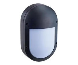 BLACK IP54 1 x E27 CFL ALUMINIUM FITTING