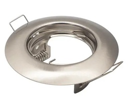 SATIN NICKEL ROUND NON-ADJUSTABLE DOWNLIGHT ONLY - 8221