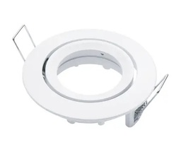 WHITE ROUND NON-ADJUST D/LIGHT ONLY RETRACTABLE FROM FRONT